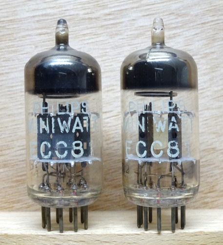 Pair philips miniwatt ecc81 - philips,