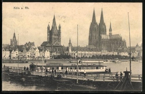 Ansichtskarte köln rh - ansichtskarte,