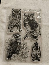 Silikonstempel/ Clearstamp *Eulen*