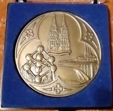 große Bronze Medaille 1962 Deutsch-Belgisch-Luxemburgische Gesellschaft, wie neu