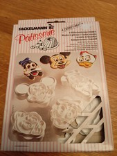 Vintage Disney Mickey Mouse Cookie Cutter 4 Stück Set NOS neu selten