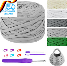 285G/100M T-Shirt Garn, Textilgarn Zum Häkeln, T-Shirt Bändchengarn Zum Stricken