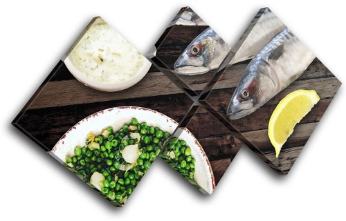 Fish lemon garden shabby - shabby, food