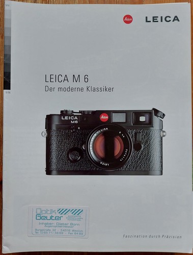 Leica prospekt bestell - m6,