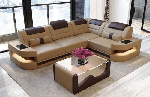 Ledersofa sofa leder eckcouch - leder,