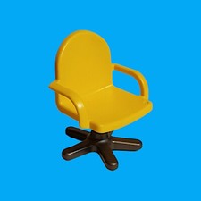 Playmobil - Drehstuhl Stuhl - Büro Arbeitszimmer - gelb