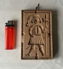 antike Backmodel Holzmodel Backform Model SOLDAT HUSAR Hellebarde Biedermeier