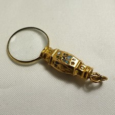 Lupe Anhänger 585 Gold Lupe