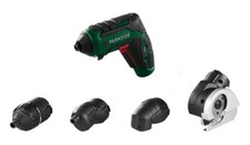 Parkside 4V Akku Schrauber mit Tauschaufsätzen Drehmomentaufsatz Exzenter Winkel