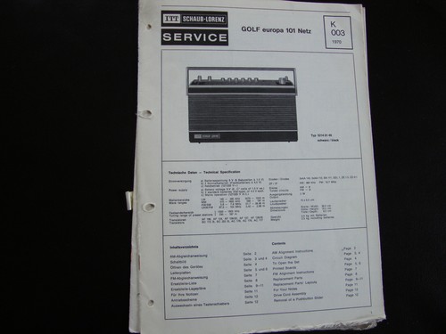 Original service manual - original,