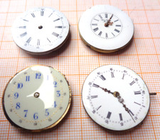 4 antike Damen Taschenuhrwerke