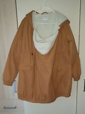 Mamalicious 3 in 1 Umstandsjacke Winterjacke, Tragejacke, beige,braun, Größe S, 