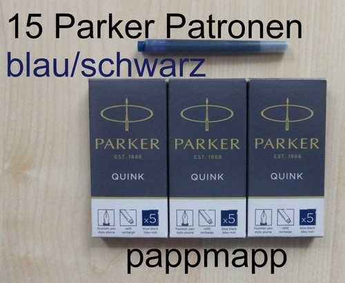 Parker quink tintenpatronen - 15,