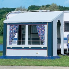 DWT Cortina II Ganzjahresvorzelt Blau 220 x 180 cm Campingzubehör Outdoor B-Ware