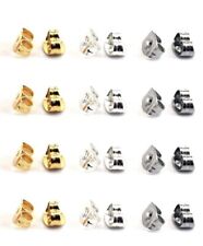 20× Edelstahl Ohrstopper Ohrmutter  Verschluss Ohrringe Ohrstecker 6×4,5mm