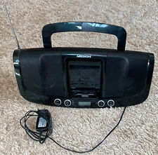 MEDION Tragbare Sound Docking Station für iPod MD8204 1 Schwarz mit Stromkabel