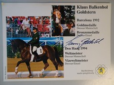 Klaus Balkenhol Autogramm | Dressur Olympiasieger & Weltmeister