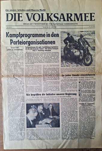 Die volksarmee zeitung ddr - die, volksarmee,