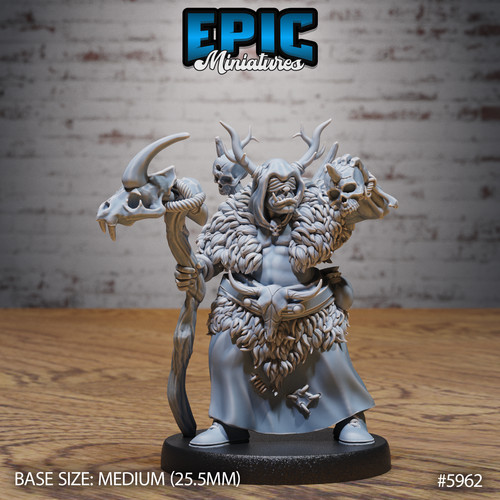 Miniature snow orc - miniature,