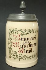 Alter Brauereikrug Bierkrug Brauerei zum Münchner Kindl Kindel Krug München Bräu