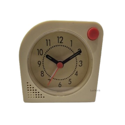 Wecker hellgelb 8x8cm