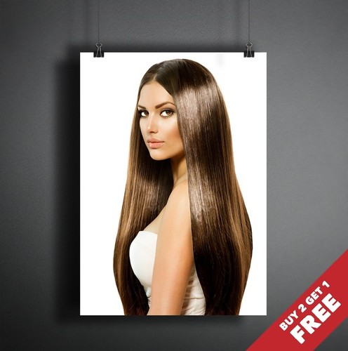 Lange braune haare poster - haare, a3