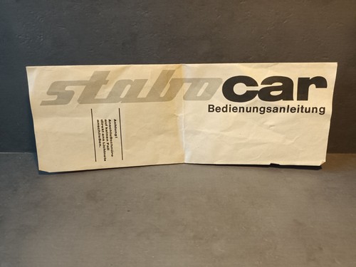 Stabocar bedienungsanleitung - stabocar,