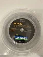 Yonex BG65 Badmintonschläger Saite 0,70mm - 200m - 656ft - BG 65 Titan