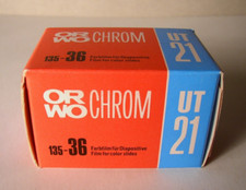 ORWO Chrom Farbfilm für Diapositive UT21, DDR , Juni 1991, originalverpackt