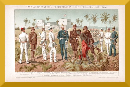 Uniformierung der schutztruppe - uniformierung,