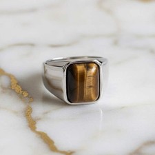 Tigerauge ring edelstein - -,