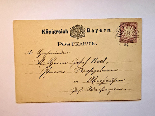 Königreich bayern ganzsache - bayern,