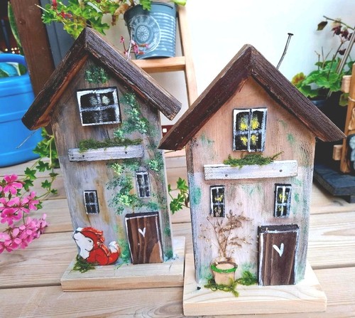 Holzhaus dekohaus geschenk - holzhaus,