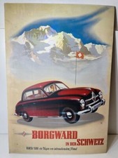 BORGWARD ISABELLA HANSA Werbeplakat Schweiz WILLY HANKE, gebraucht