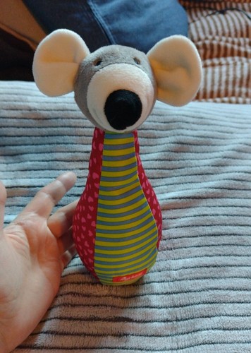 Kuscheltier maus kegel bunt - kuscheltier,