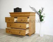 Massivholz Schubladen-kommode Kiefer gelaugt geölt Anrichte Sideboard schrank