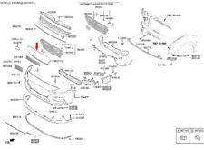 Kühlergitter Grill Umrandung Einfassung Hyundai i30 PD  OE86355G4700