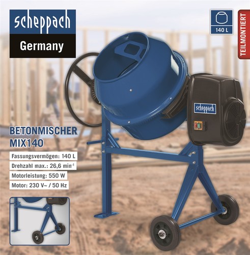 Scheppach betonmischer mix - scheppach,