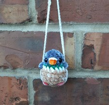 Holz Taube auf Schaukel Auto