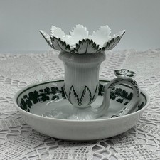 Porzellan Leuchter mit Griff