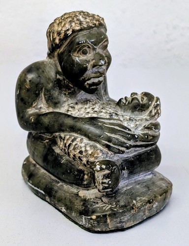 Vintage speckstein figur frau - speckstein,