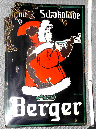 Schokolade berger emailschild - schokolade,
