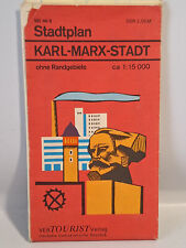 Stadtplan Karl-Marx-Stadt 1:15000 VEB Tourist Landkarte Map DDR