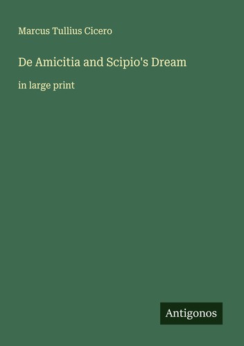 Amicitia and scipio dream - amicitia,