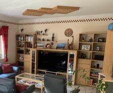 Wohnwand Hülsta Erle massiv