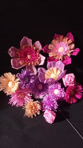 Krepprosen krepp papier - ,