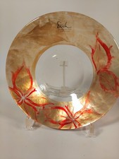 Glas Teller Eisch Signiert