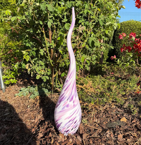 Glasflamme 60cm rosa lila - rosa,