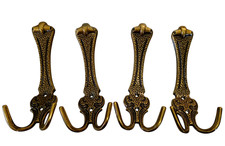 Antike Messing Wandhaken 4er