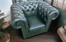 Chesterfield Leder Sessel  A1